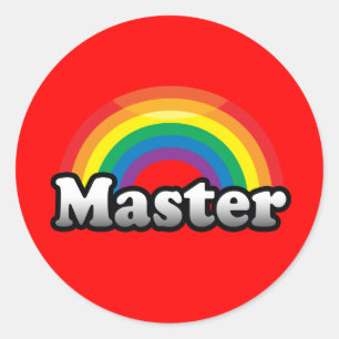 MASTER PRIDE CLASSIC ROUND STICKER