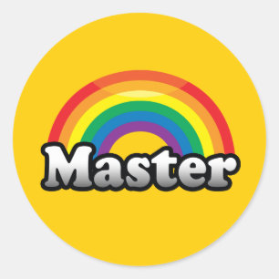 MASTER PRIDE CLASSIC ROUND STICKER