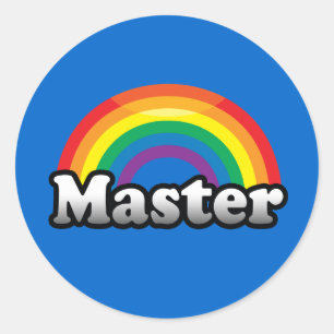 MASTER PRIDE CLASSIC ROUND STICKER