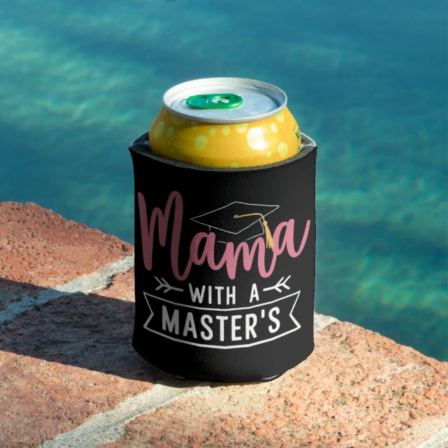 Master’s Degree Mama MBA Masters Degree Graduation Can Cooler (In Situ Pool)