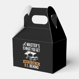 Master’s Degree MBA Masters Degree Graduation  Favor Box
