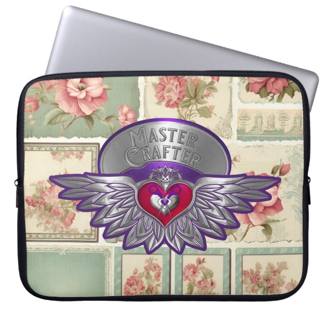 Master Scrapbook Badge  Laptop Sleeve (Front)