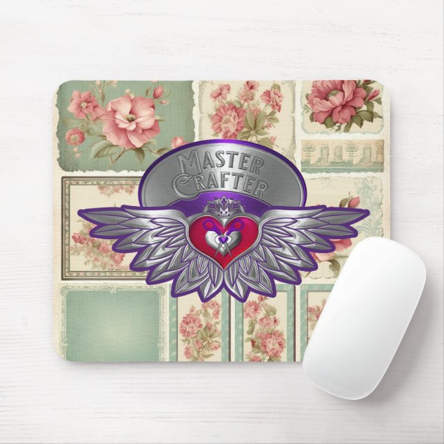 Master Scrapbook Badge  Mouse Pad (With Mouse)