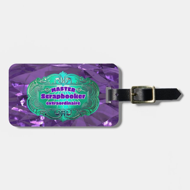 Master Scrapbooker Extraordinaire Luggage Tag (Front Horizontal)