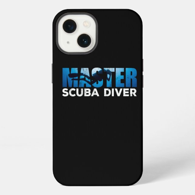 Master Scuba Diver For Dive Addicts iPhone Case (Back)
