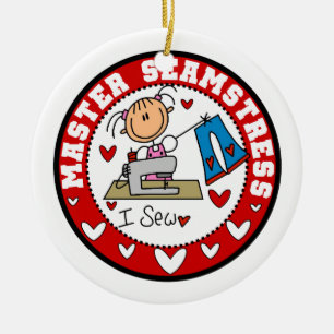 Master Seamstress Ceramic Ornament