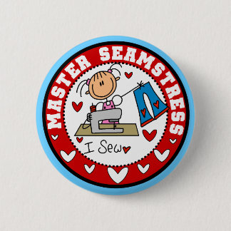 Master Seamstress T-shirts and Gifts 2 Inch Round Button
