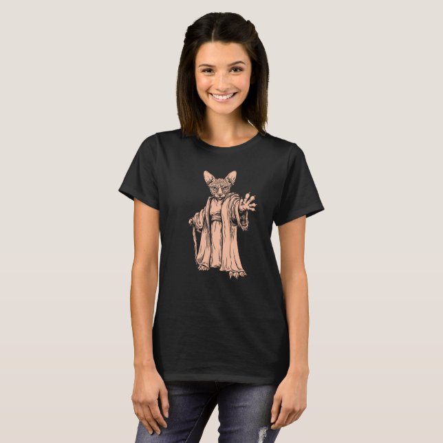 Master Sphynx Cat - Dark T-shirt for Women (Front Full)