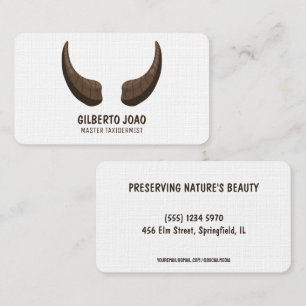 Master Taxidermist  Business Card