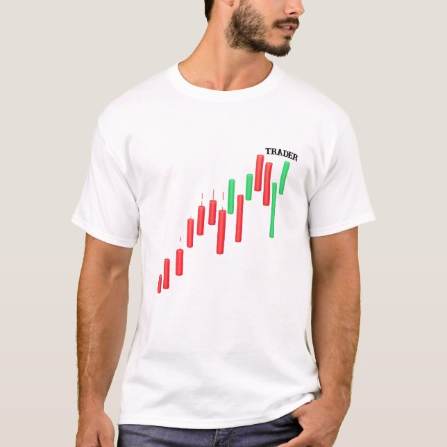 Master the Market: Candlestick Chart Trading  T-Shirt (Front)