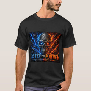 Master the Mayhem Skull – Fire vs Ice Electric Spl T-Shirt