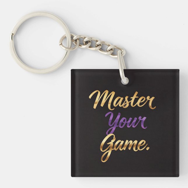 Master Your Game  Keychain (Front)
