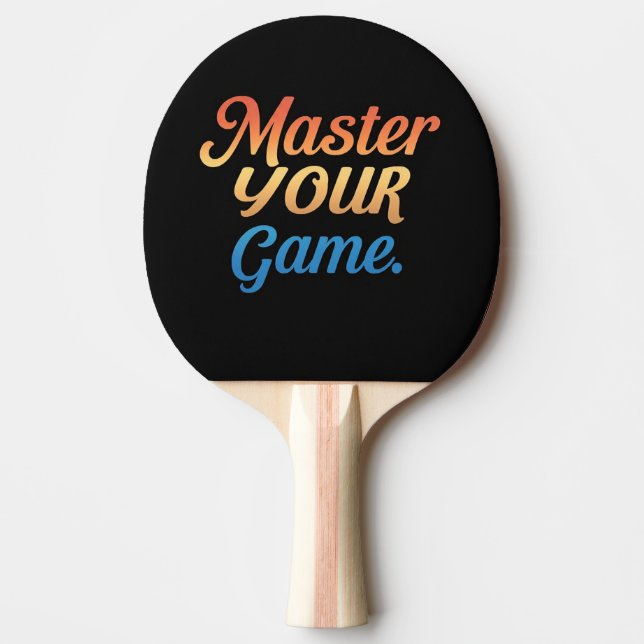 Master Your Game  Ping Pong Paddle (Front)