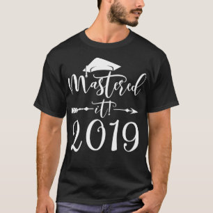 Mastered It 2019 Graduation Tshirt Masters Graduat
