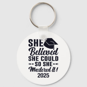 Mastered It 2025 Masters Degree Graduation Graduat Keychain