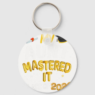 Mastered It Masters Degree Graduate M Graduation 2 Keychain