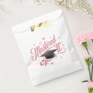 Mastered It Masters Degree Graduate MBA Graduation Favour Bag