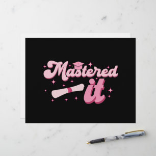 Mastered It Masters Degree Graduate MBA Graduation Letterhead