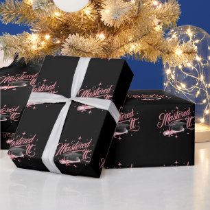 Mastered It Masters Degree Graduate MBA Graduation Wrapping Paper