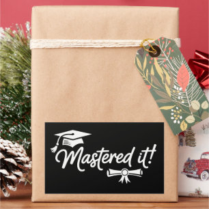 Mastered It Masters Graduation Graduate Grad Sticker