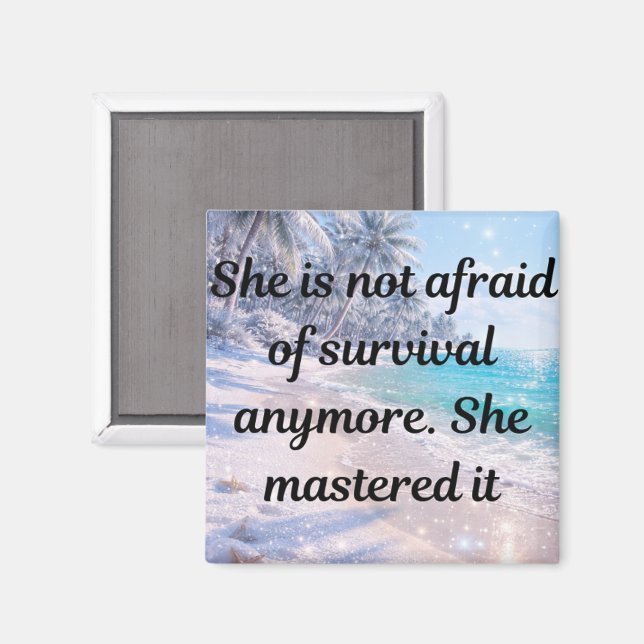 Mastered Survival - Unbreakable Strength Magnet (Front/Back)
