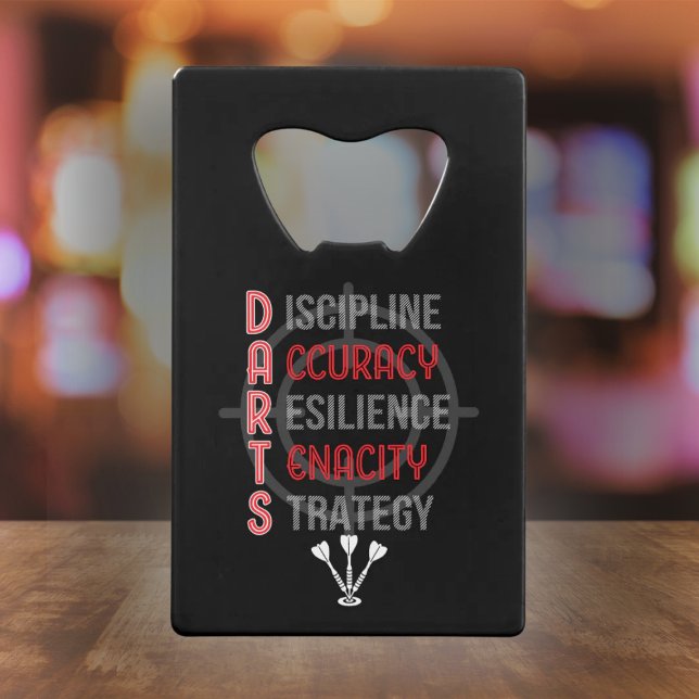 Mastering DARTS: The Core Principals - Dart Player Credit Card Bottle Opener (Creator Uploaded)