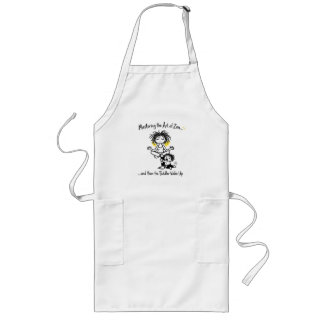 Mastering Zen Mom with Toddler Chaos Long Apron