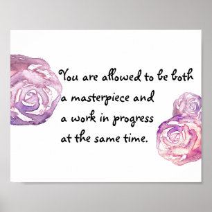 Masterpiece and Work in Progress Poster
