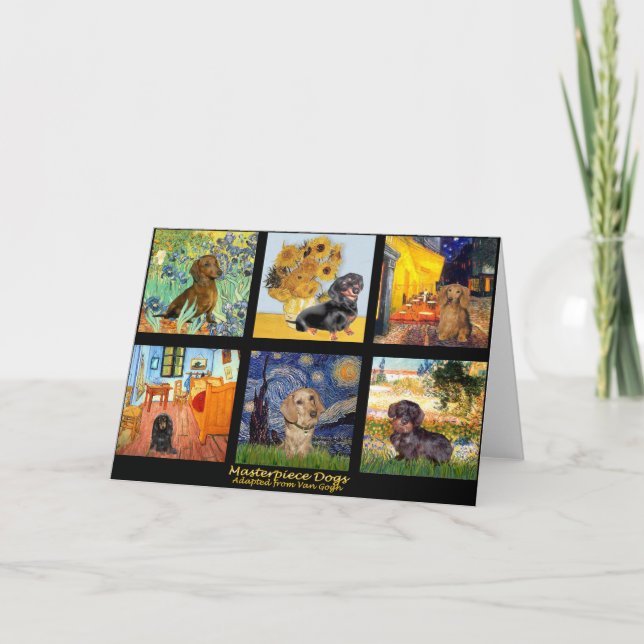 Masterpiece Composite-Dachshunds Card (Front)