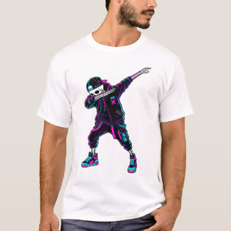 Masterpiece Dabbing Skeleton T-Shirt Design | Retr