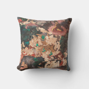 Masterpiece of traditional Thai style painting art Throw Pillow