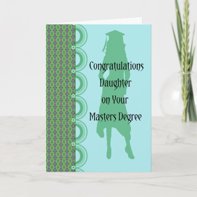 Masters Degree Card for Daughter (Front)