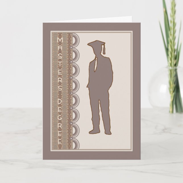 Masters Degree Card for Son, or Anyone (Front)