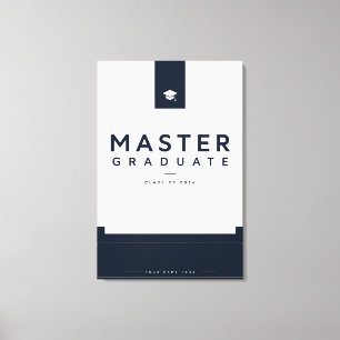 Masters Degree Graduate 2026 Custom Canvas Print