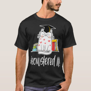 Masters Degree Graduation Cat Lover Funny Social W T-Shirt
