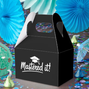 Masters Degree Graduation Gift Mastered It  Favor Box