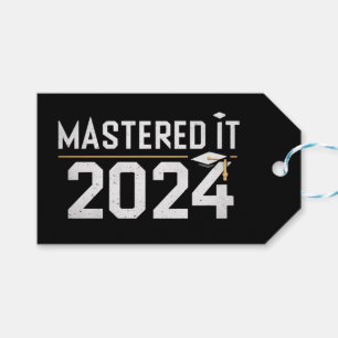 Master's Degree Mastered It 2024 Masters Degree  Gift Tags