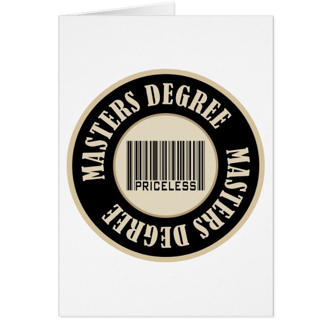Masters Degree Priceless (Front)