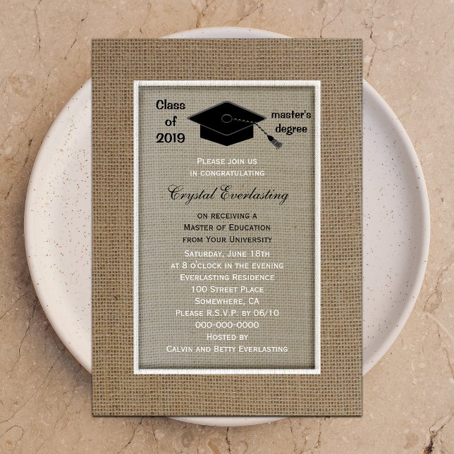 Masters Diplôme Invitation (Créateur téléchargé)