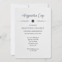 Masters Diplôme Invitation