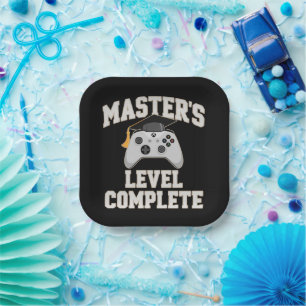 Master's Gamer Graduate Class of 2026 Graduation  Paper Plate