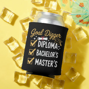 Masters Graduation Goal Digger Mastered It Class  Can Cooler