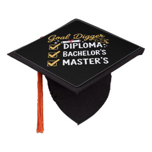 Masters Graduation Goal Digger Mastered It Class  Cap Topper