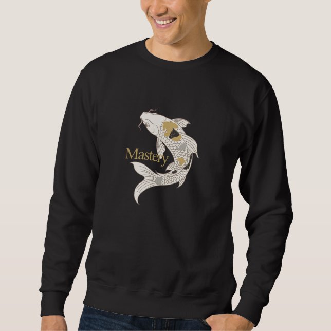 Mastery Koi Design for Focused Growth Sweatshirt (Front)
