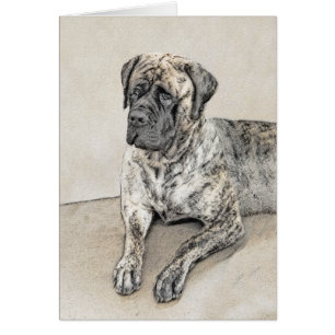 Mastiff anglais (Brindle) Peinture - Chien Art