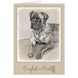 Mastiff anglais (Brindle) Peinture - Chien Art