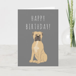 Mastiff Anniversaire ou ajouter votre propre carte