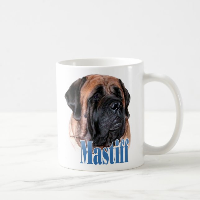 Mastiff (apricot2) Name Coffee Mug (Right)