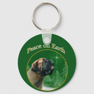 Mastiff  (apricot) Peace Keychain