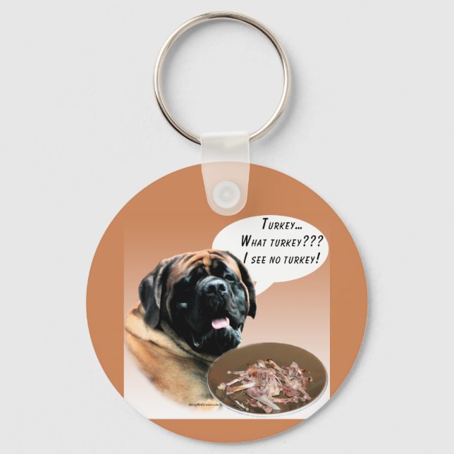 Mastiff (apricot) Turkey Keychain (Front)